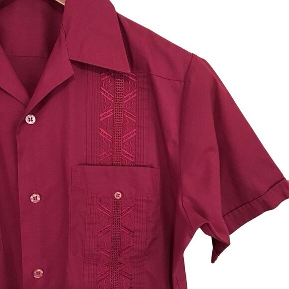 Vintage The Romani Collection Guayabera Shirt S Cuban Bowling - Picture 2 of 10
